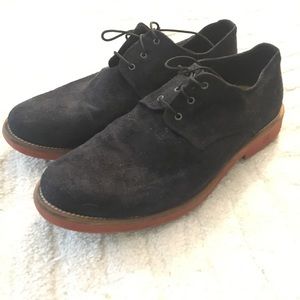 - Good Guys vegan faux suede leather Oxford shoes